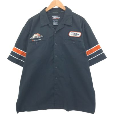 古着 ハーレーダビッドソン Harley-Davidson オープンカラー