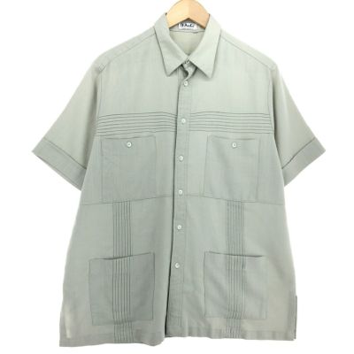 US古着キューバベラ CUBAVERA キューバシャツ 企業ロゴ メキシカン US古着キューバベラ CUBAVERA キューバシャツ 企業ロゴ