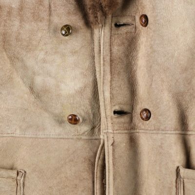 古着 Lawrence シープスキン ムートンランチコート USA製 メンズM相当