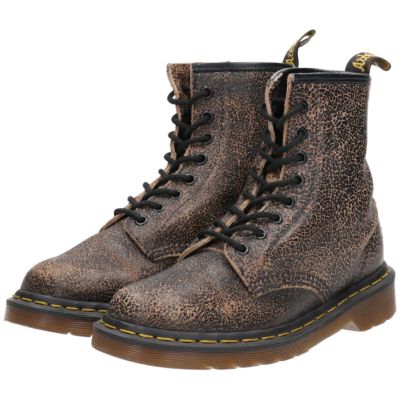 古着 ドクターマーチン Dr.Martens 総柄 花柄 8ホールブーツ UK3