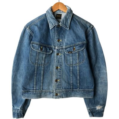 ビンテージ　Lee デニムライダースジャケット Gジャン　Ｌ 古着 70～80年代 リー Lee RIDERS ライダース デニムジャケット G