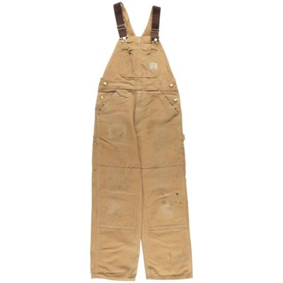 古着 00年代 カーハート Carhartt ダブルニー ダック オーバーオール