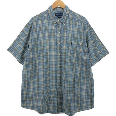 古着 ラルフローレン Ralph Lauren CUSTOM FIT 半袖 リネン