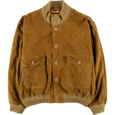古着 スエードレザーブルゾン メンズL相当 ヴィンテージ /eaa598246