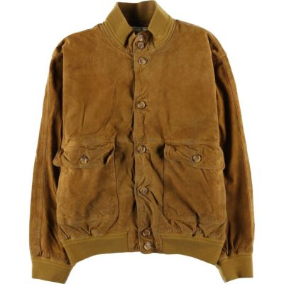 古着 LIVING WORLD バルスタージャケット スエードレザーブルゾン