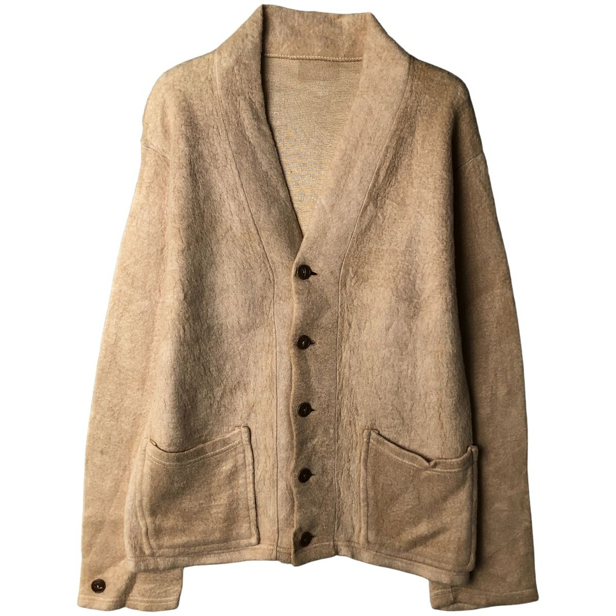 古着 ウールニットカーディガン レディースXL相当 /eaa597021 【中古  