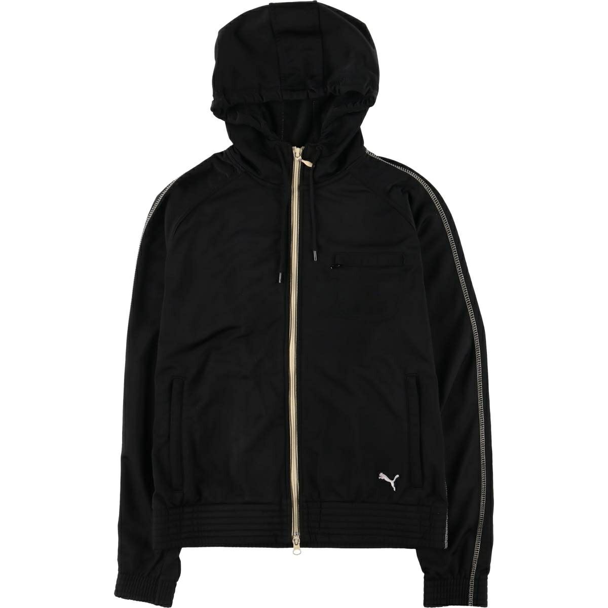 PUMA　ウィンドウブレーカー パーカー　古着　ヴィンテージ　XL ブラック 古着 90年代 プーマ PUMA ウインドブレーカー メンズXL相当