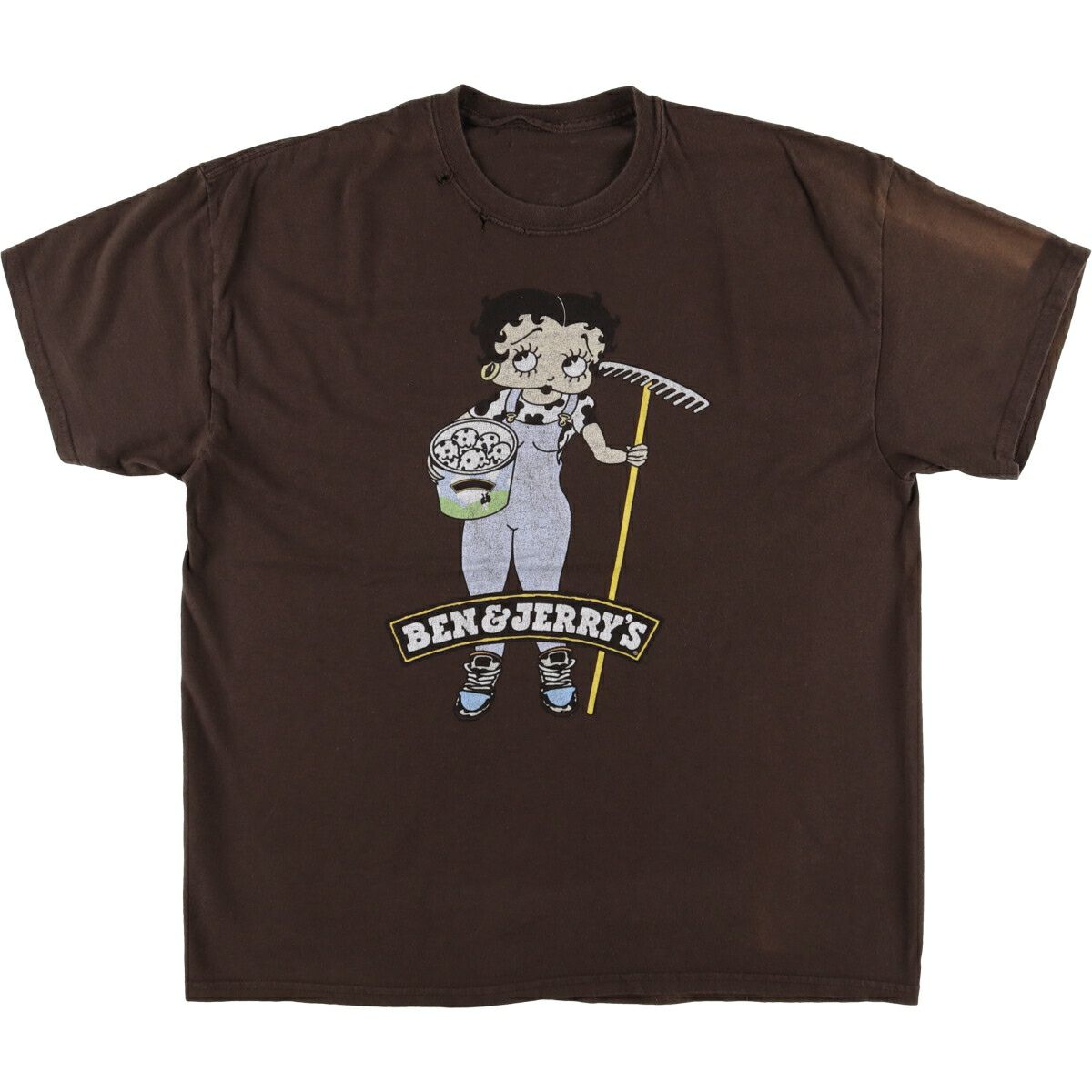 90s Betty Boop 007 James BondパロディTシャツXL