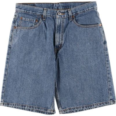 L*E様 リーバイス　550　膝下　リラックス　デニムハーフパンツ　古着　ブラッ 古着 リーバイス Levis 550 RELAXED FIT デニムショーツ ハーフ