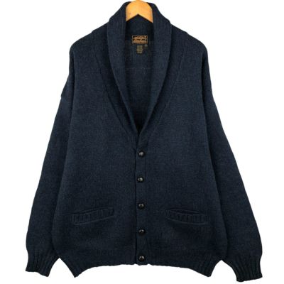 古着 80～90年代 エディーバウアー Eddie Bauer 黒タグ ショールカラー