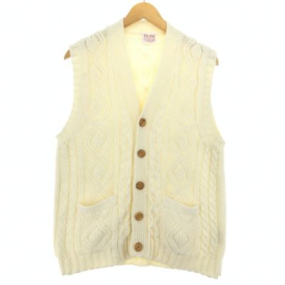 GLENMAC Vネックセーター 古着 70年代 GLENMAC Vネック カシミアニットセーター