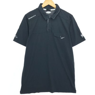 オークリー ジャケット ゴルフ 袖ロゴ 胸ロゴ メッシュ