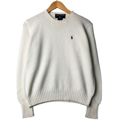 新品未使用　ラルフローレン　ホワイト半袖　コットンセーター POLO RALPH LAUREN（ポロ・ラルフローレン） ポロ ラルフローレン