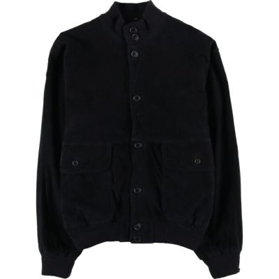 古着 バルスタージャケット スエードレザーブルゾン イタリア製 メンズ