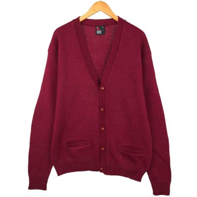 古着 90年代 ROBERT BRUCE ウールニットカーディガン USA製 メンズXL
