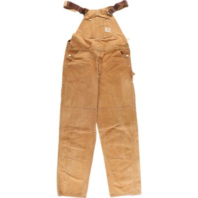 古着 90年代 カーハート Carhartt ダブルニー ダック地 オーバーオール