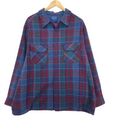 古着 50年代 ペンドルトン PENDLETON チェック柄 オープンカラー