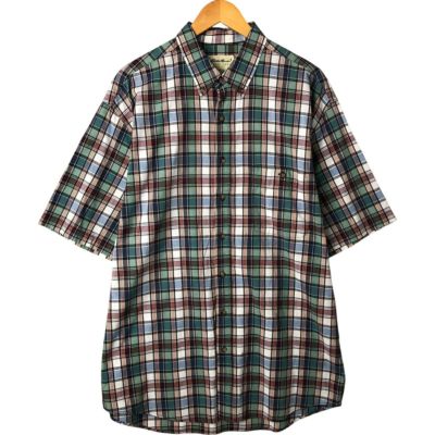 古着 90年代 エディーバウアー Eddie Bauer 半袖 ボタンダウン