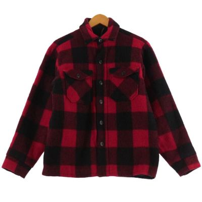 70年代 ウールリッチ WOOLRICH バッファローチェック ウールシャツ