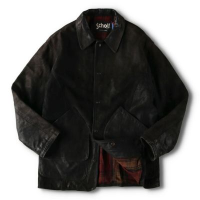 古着 80~90年代 ショット SCHOTT U.S.74ON PEA JACKET レザー