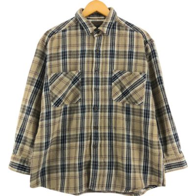 90s~ ST. JOHN'S BAY オンブレチェックシャツ ライトネルシャツ 古着–ST JOHN'S BAY オンブレ風 L/Sネルシャツ – 【古着通販