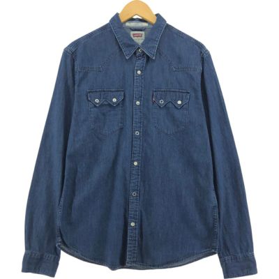 古着 リーバイス Levis MODERN FIT 長袖 デニムウエスタンシャツ