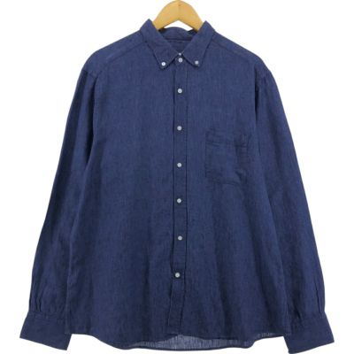 古着 アクアスキュータム Aquascutum 長袖 ボタンダウンシャツ