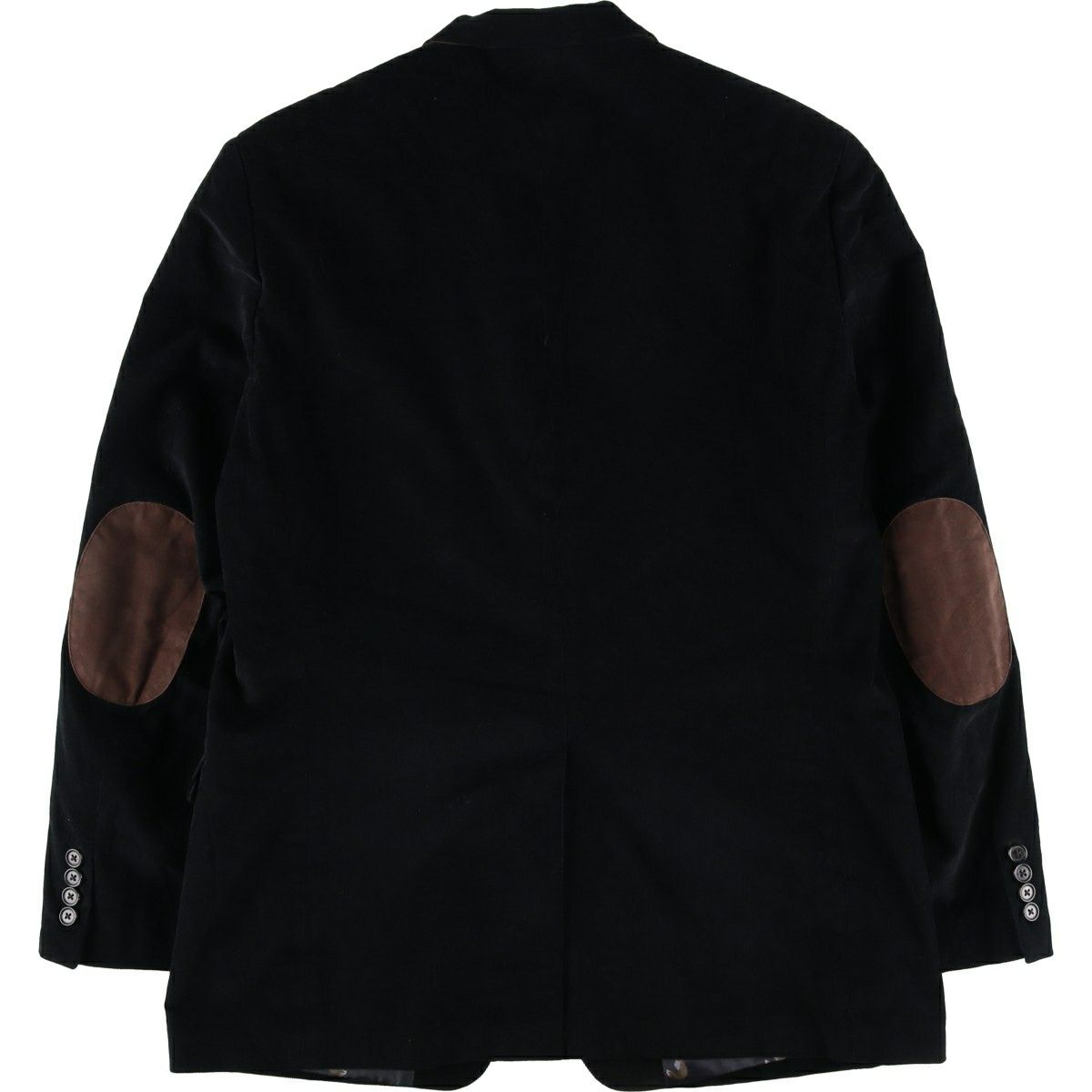 古着　後染め　ラルフローレン　ワークジャケット　コーデュロイ襟切り替え　黒　M 古着 ラルフローレン Ralph Lauren LAUREN ローレン コーデュロイ