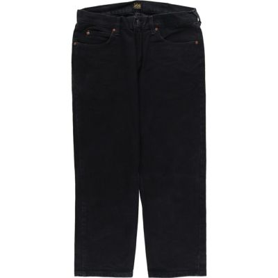 古着 リー Lee RELAXED FIT ブラックデニム ストレートデニムパンツ