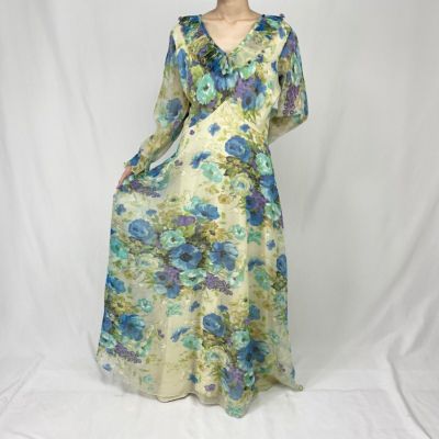 古着 80年代 スーザンフレイス Susan Freis ドット柄 七分袖