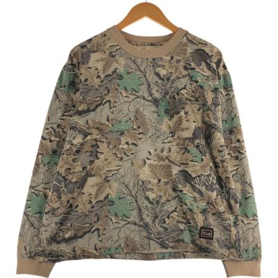 古着 MOSSY OAK 迷彩柄 リアルツリーカモ ヘンリーネック