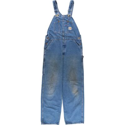 激安の カーハート 00年代 古着 Carhartt USA製 デニムオーバーオール パンツ