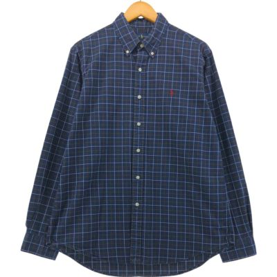 90s 古着 ラルフローレン ライトネル チェック 長袖 シャツ cityboy 古着 90年代 ラルフローレン Ralph Lauren POLO by Ralph Lauren