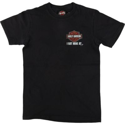 TKO君【842】HARLEY-DAVIDSONスウェット短丈プリントアメ 古着 ハーレーダビッドソン Harley-Davidson 大判プリント