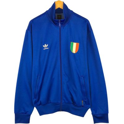 極美品 アディダス トラックジャケット ITALIA代表 ブルー Lサイズ 古着 00年代 アディダス adidas ORIGINALS オリジナルス サッカー