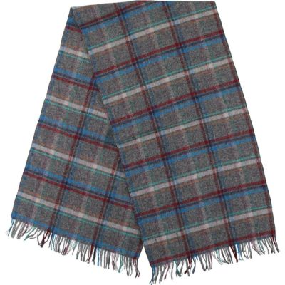 古着 60～70年代 チェック柄 モヘアマフラー 西ドイツ製 ヴィンテージ