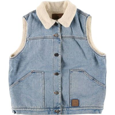 古着 ラルフローレン Ralph Lauren LAUREN JEANS COMPANY デニムボアベスト レディースM相当 /eaa353379 【中古】 【241228】 【Elulu/エルル】
