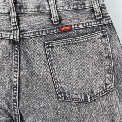 古着 80～90年代 ラスラー RUSTLER ケミカルウォッシュ ブラックデニム