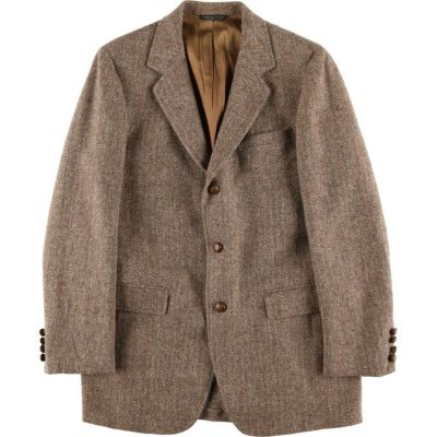 古着 MOORES Harris Tweed ハリスツイード ヘリンボーン ウール