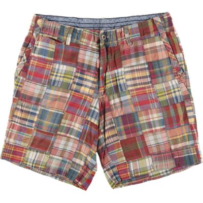 90s vintage RALPH LAUREN チェック柄 リネン ショートパンツ