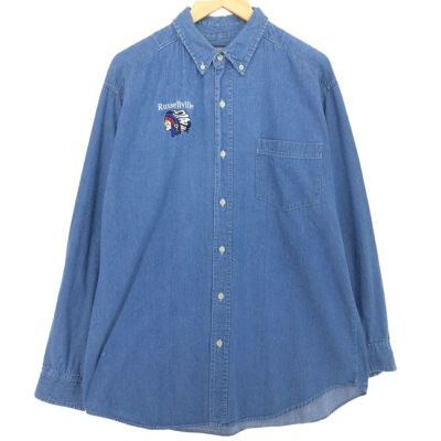 古着 FADED GLORY 長袖 ボタンダウンデニムシャツ メンズL /eaa465475 【中古】 【240702】 ss2503_30