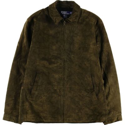 ラルフローレン Ralph Lauren レザージャケット スエード スウェード 古着 ラルフローレン Ralph Lauren POLO by Ralph Lauren