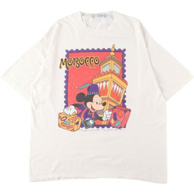 90年代 ディズニーランド DISNEYLAND 35TH YEARS OF MAGIC イヤーズオブマジック MICKEY MOUSE ミッキーマウス キャラクタープリントTシャツ USA製 メンズXL ヴィンテージ /eaa346636