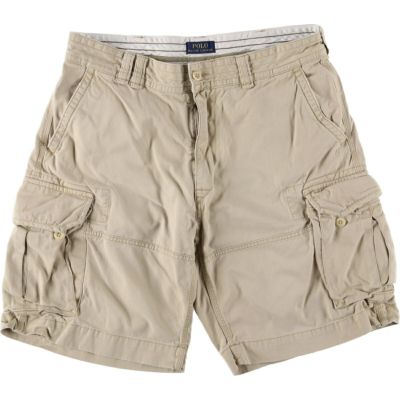 Ralph Lauren ラルフローレン　カーゴショーツ w40 ブラック　古着 古着 ラルフローレン Ralph Lauren POLO by Ralph Lauren カーゴ