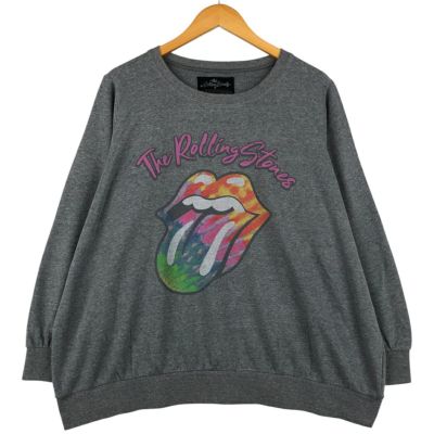 ローリング・ストーンズ スウェット ダークグレー 古着 THE ROLLING STONES ザローリングストーンズ バンド スウェット