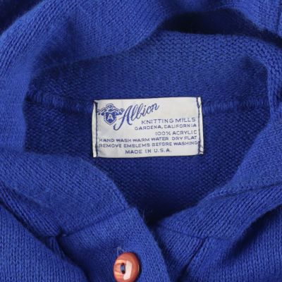 古着 80年代 Albion KNITTING MILS アクリルレタードニット