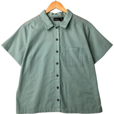 古着 パタゴニア Patagonia シアサッカー 半袖 チェックシャツ