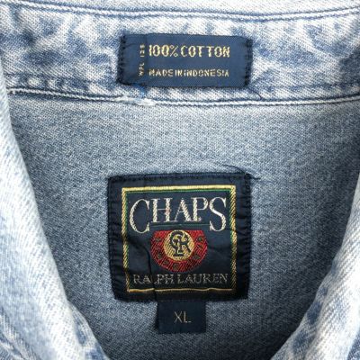 古着 80年代 ラルフローレン Ralph Lauren CHAPS チャップス 長袖