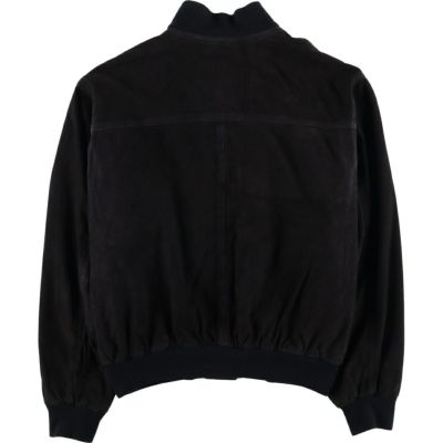 古着 バルスタージャケット スエードレザーブルゾン イタリア製 メンズ