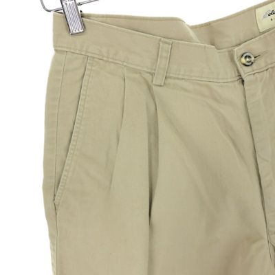 古着 エディーバウアー Eddie Bauer ツータック チノショーツ